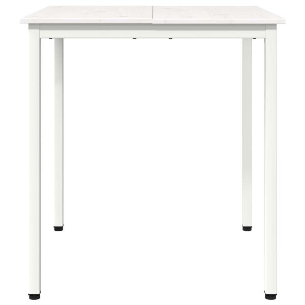 Esstisch Weiß 70 x 70 x 75 cm Massives Kiefernholz