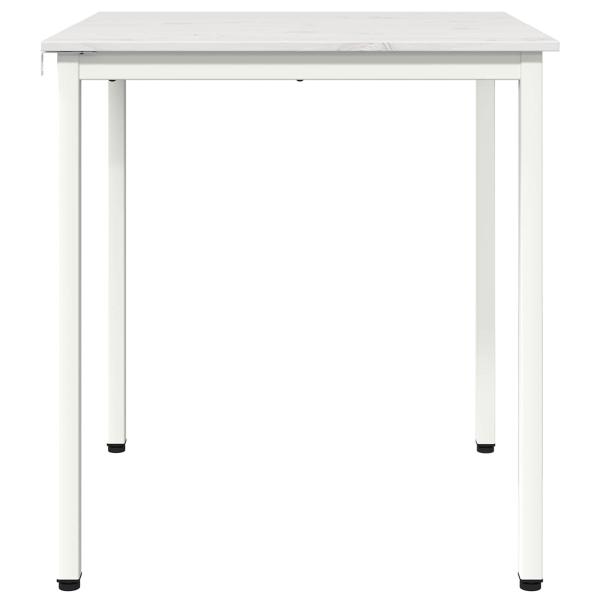 Esstisch Weiß 70 x 70 x 75 cm Massives Kiefernholz