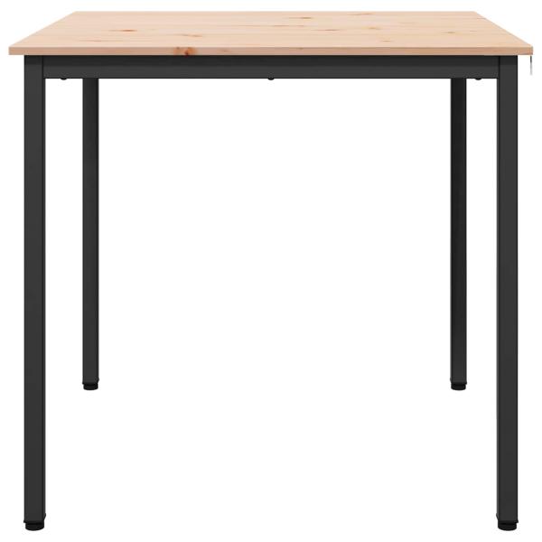 Esstisch Natur 80 x 80 x 75 cm Massives Kiefernholz