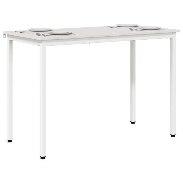 Esstisch Weiß 110 x 55 x 75 cm Massives Kiefernholz