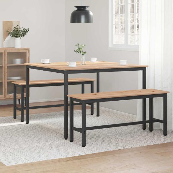 Esstisch Natur 110 x 110 x 75 cm Massives Kiefernholz