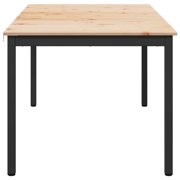 Esstisch Natur 140 x 80 x 75 cm Massives Kiefernholz