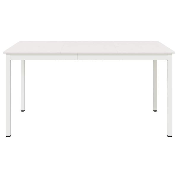 Esstisch Weiß 150 x 90 x 75 cm Massives Kiefernholz