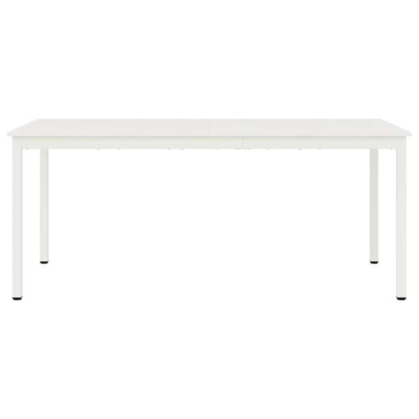 Esstisch Weiß 180 x 90 x 75 cm Massives Kiefernholz