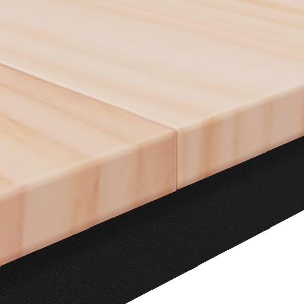 Bartisch Natur 60 x 60 x 105 cm Massives Kiefernholz