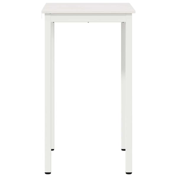 Bartisch Weiß 60 x 60 x 105 cm Massives Kiefernholz