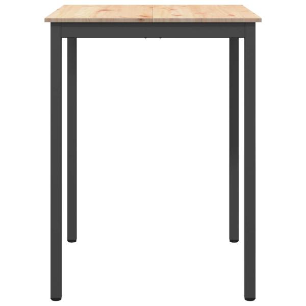 Bartisch 80 x 80 x 105 cm Massives Kiefernholz Natur