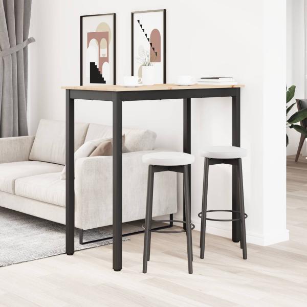 Bartisch Natur 110 x 55 x 105 cm Massives Kiefernholz