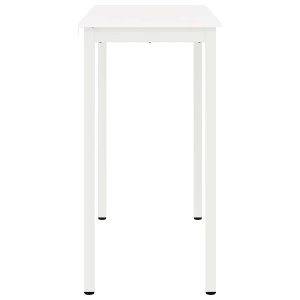 ARDEBO.de - Bartisch Weiß 110 x 55 x 105 cm Massives Kiefernholz