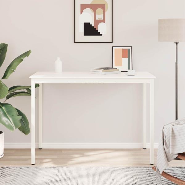 Bartisch Weiß 110 x 55 x 105 cm Massives Kiefernholz