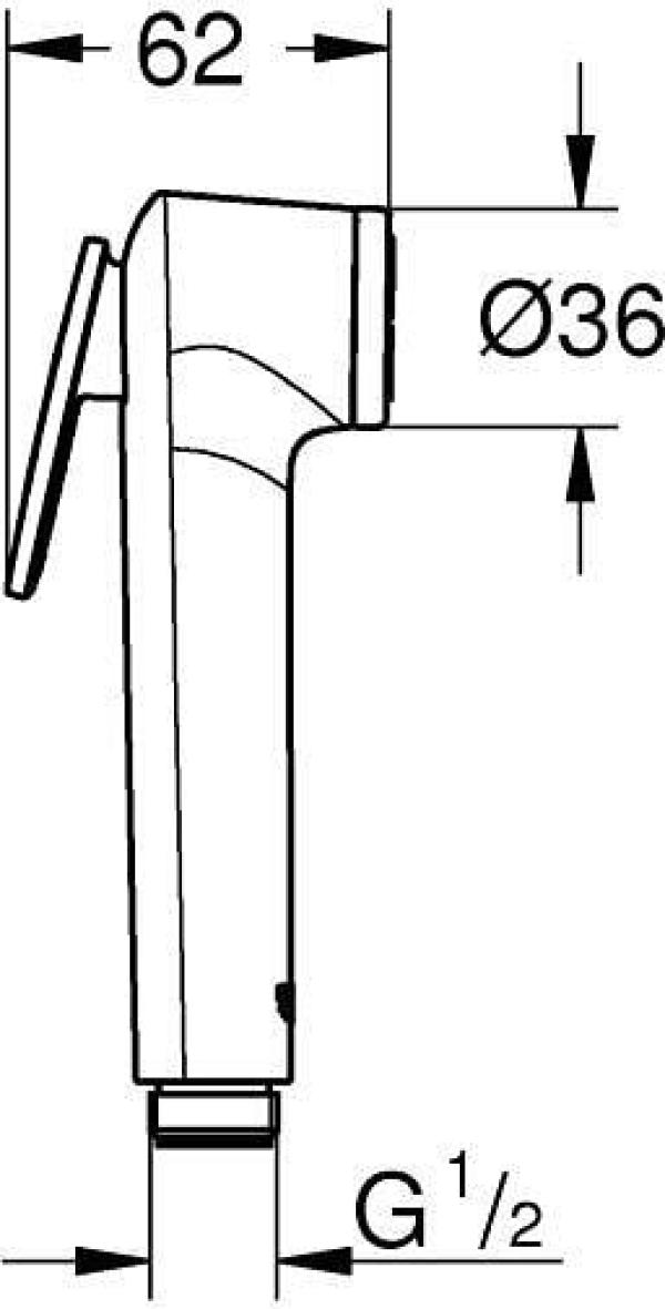 GROHE Vitalio Trigger Spray Handbrause, Quickfix, chrom (26351000)