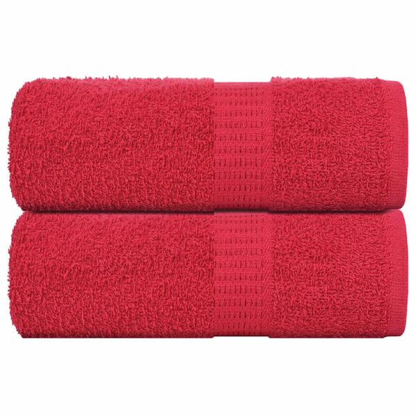 ARDEBO.de - Gästetücher FROGN 2 Stk. Rot 30x50 cm 360 g/m²