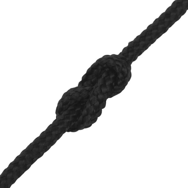 Bootsseil Schwarz 2 mm 25 m Polypropylen