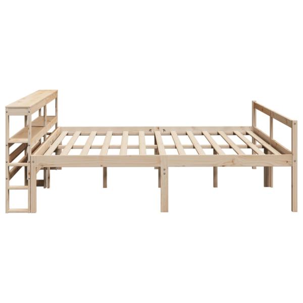 Seniorenbett mit Kopfteil 200x200 cm Massivholz Kiefer