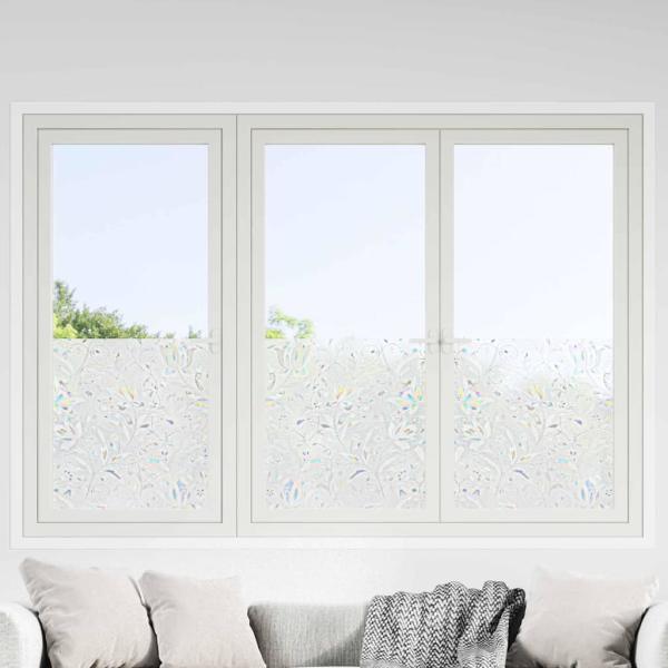 ARDEBO.de - Statisches Fensterfolie Blumen-Muster 45 x 500 cm PVC
