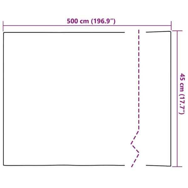 Statische Fensterfolie Blumen-Muster 45 x 500 cm PVC