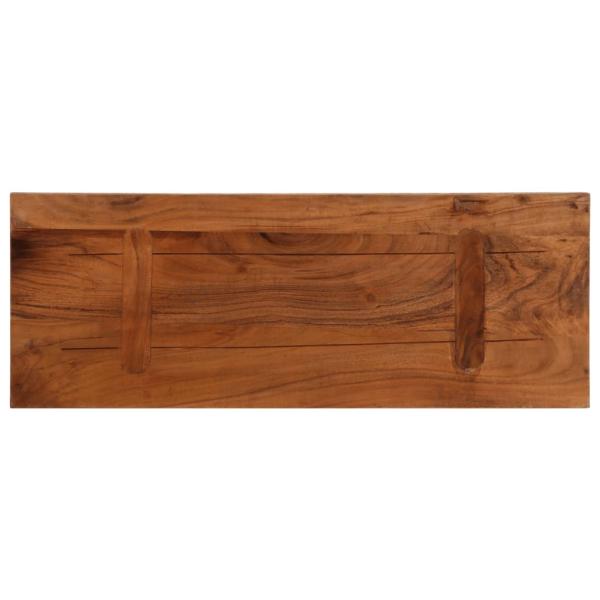 Tischplatte 90x20x3,8 cm Rechteckig Altholz Massiv