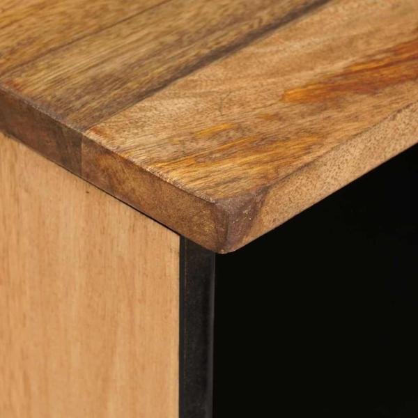 TV-Schränk mit Regal Braun 80 x 33,5 x 46 cm Massivholz Mango