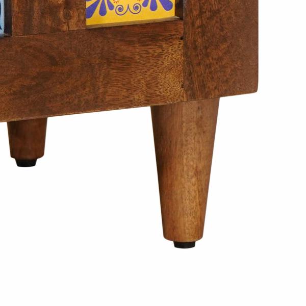 Sideboard Walnuss 60 x 33,5 x 75 cm Massivholz Mango