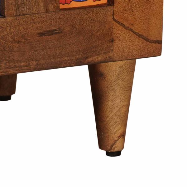 Nachttisch Braun 50 x 33 x 60 cm Massivholz Mango