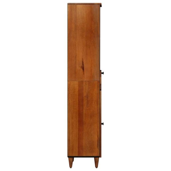 Badezimmerschrank mit Schubladen Walnuss 38 x 33,5 x 160 cm
