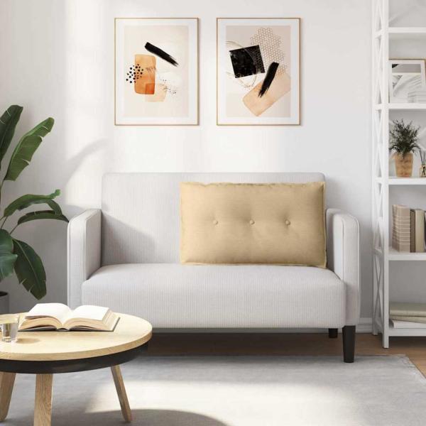 Rückenkissen Grau-Grün 80 x 50 cm Cordstoff