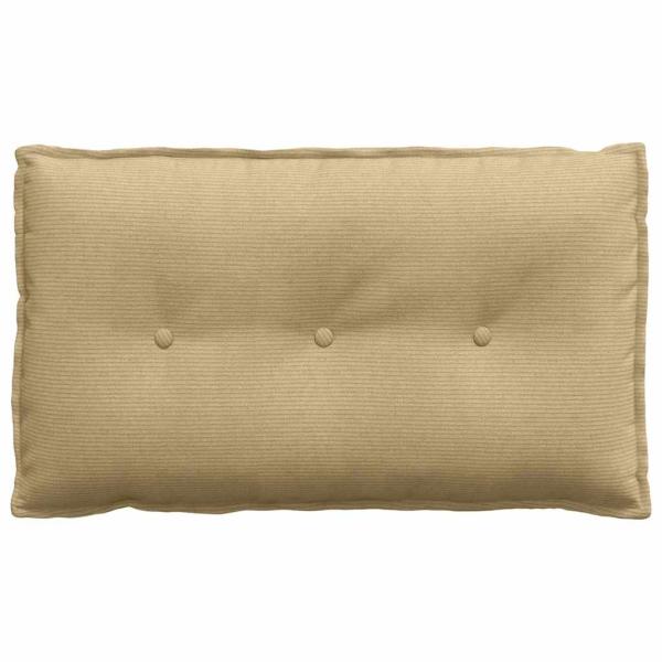 Rückenkissen Grau-Grün 80 x 50 cm Cordstoff