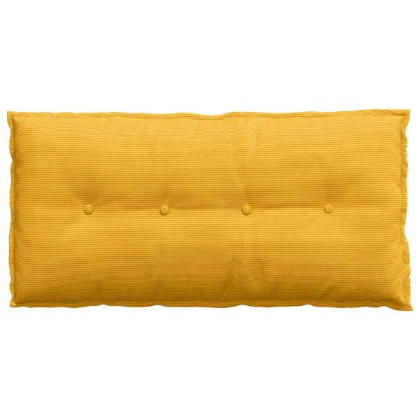 Rückenkissen Helles Gelb 100 x 50 cm Cordstoff