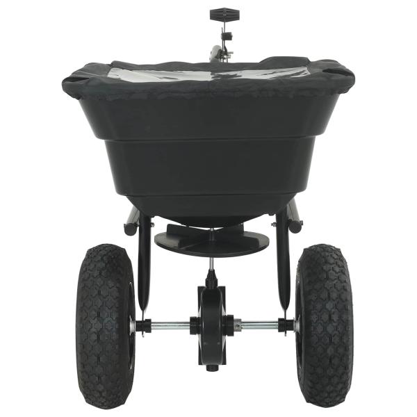 Streuer Schwarz 106 x 53 x 75 cm PVC und Stahl