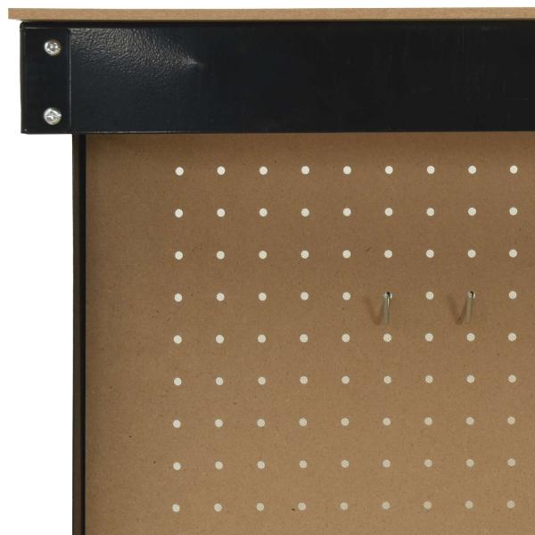 Werkbänke mit Regal Schwarz 81 x 41 x 145 cm Holzwerkstoff