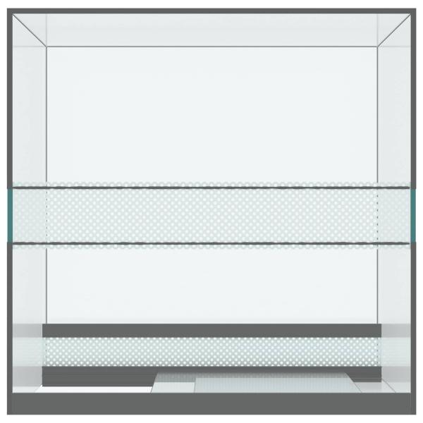 Reptilien- und Amphibienhabitate Weiß 30 x 30 x 40 cm Glas
