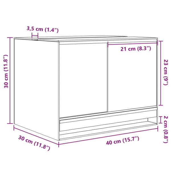 Reptilien- und Amphibienhabitate Weiß 40 x 30 x 30 cm Glas