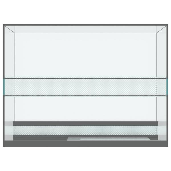 Reptilien- und Amphibienhabitate Weiß 40 x 30 x 30 cm Glas