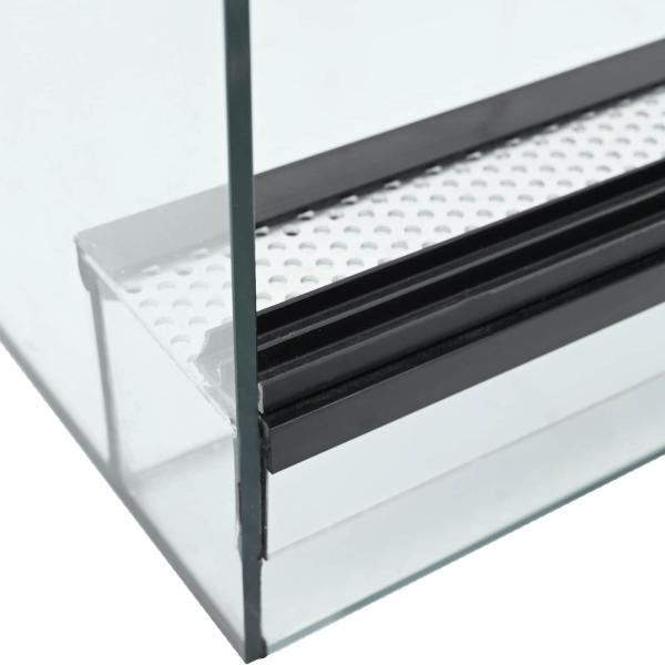 Reptilien- und Amphibienhabitate Weiß 40 x 30 x 30 cm Glas