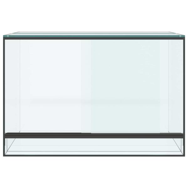 Reptilien- und Amphibienhabitate Weiß 60 x 40 x 40 cm Glas