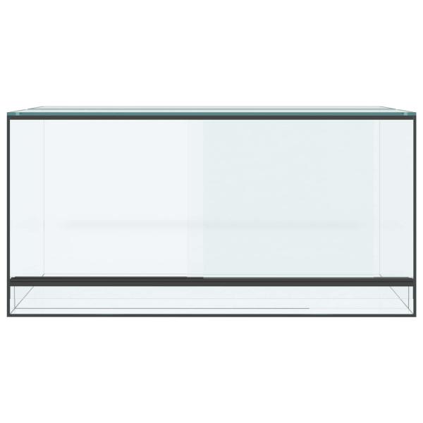 Reptilien- und Amphibienhabitate Weiß 80 x 40 x 40 cm Glas