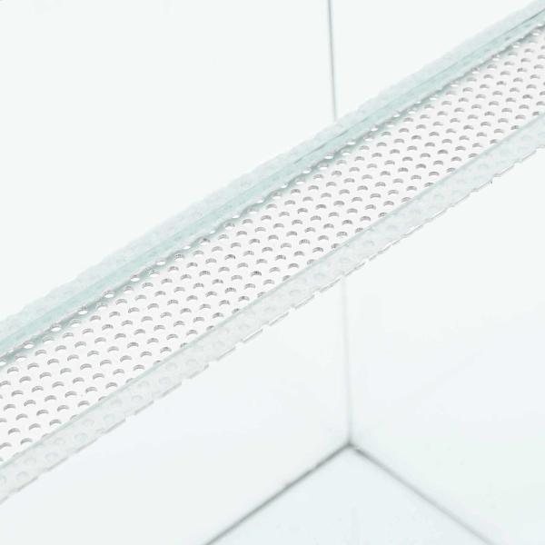 Reptilien- und Amphibienhabitate Weiß 80 x 40 x 40 cm Glas