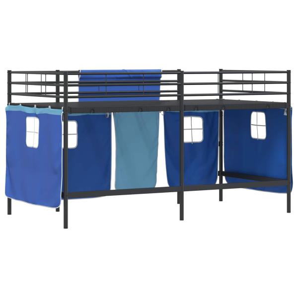 Schwarz und Blau 90 x 201 cm