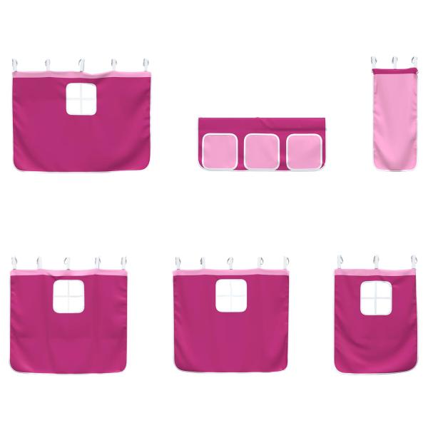 Schwarz und Pink 100 x 190 cm