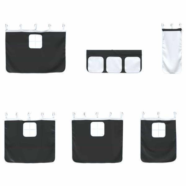 Weiß und Schwarz 90 x 190 cm