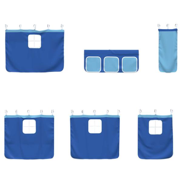 Weiß und Blau 100 x 201 cm