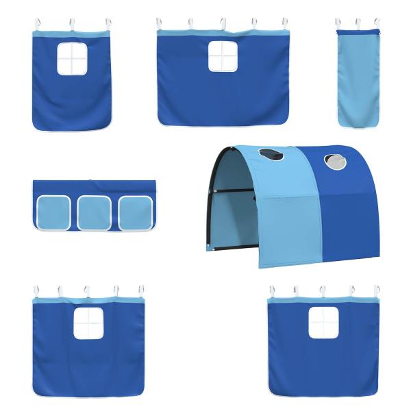 Schwarz und Blau 90 x 201 cm