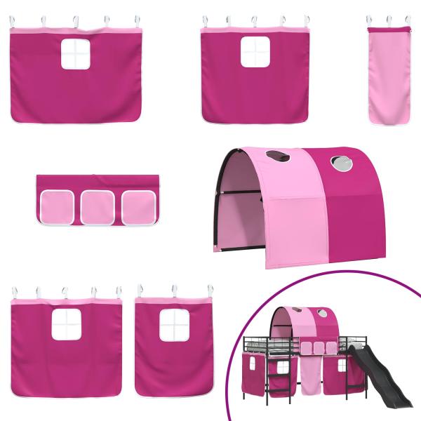 Schwarz und Pink 90 x 201 cm