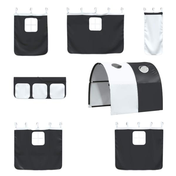 Weiß und Schwarz 90 x 190 cm