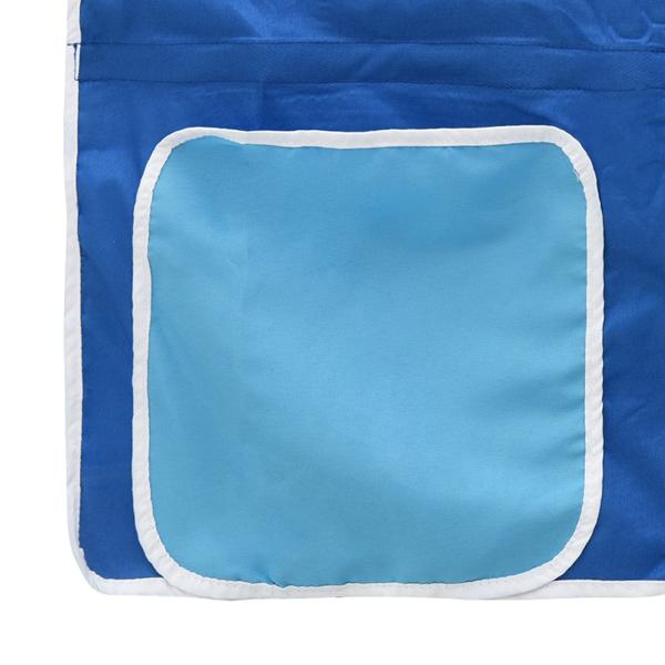 Weiß und Blau 90 x 201 cm