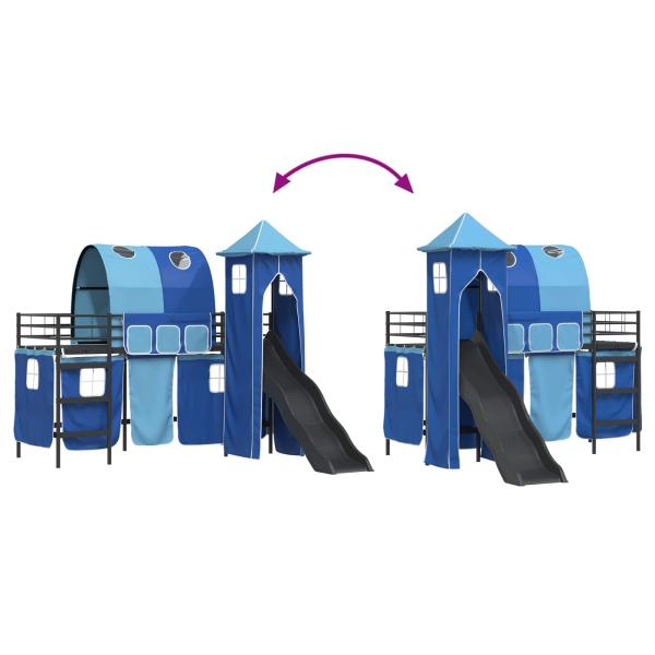 Schwarz und Blau 100 x 190 cm