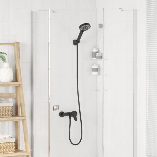 Duschkopf Set Schwarz G 1 / 2 Zoll