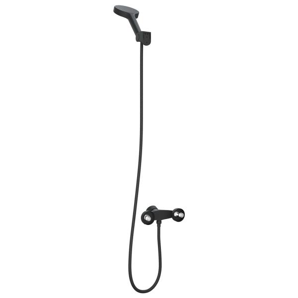 Duschkopf Set Schwarz G 1 / 2 Zoll