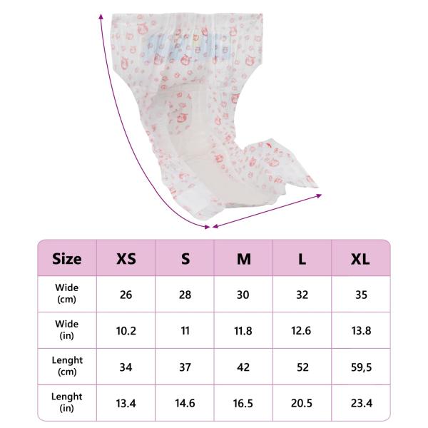 Wegwerf-Hundewindel für Hündinnen 30 pcs Weiß L