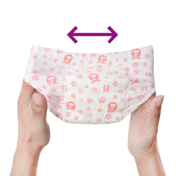 Wegwerf-Hundewindel für Hündinnen 50 pcs Weiß L